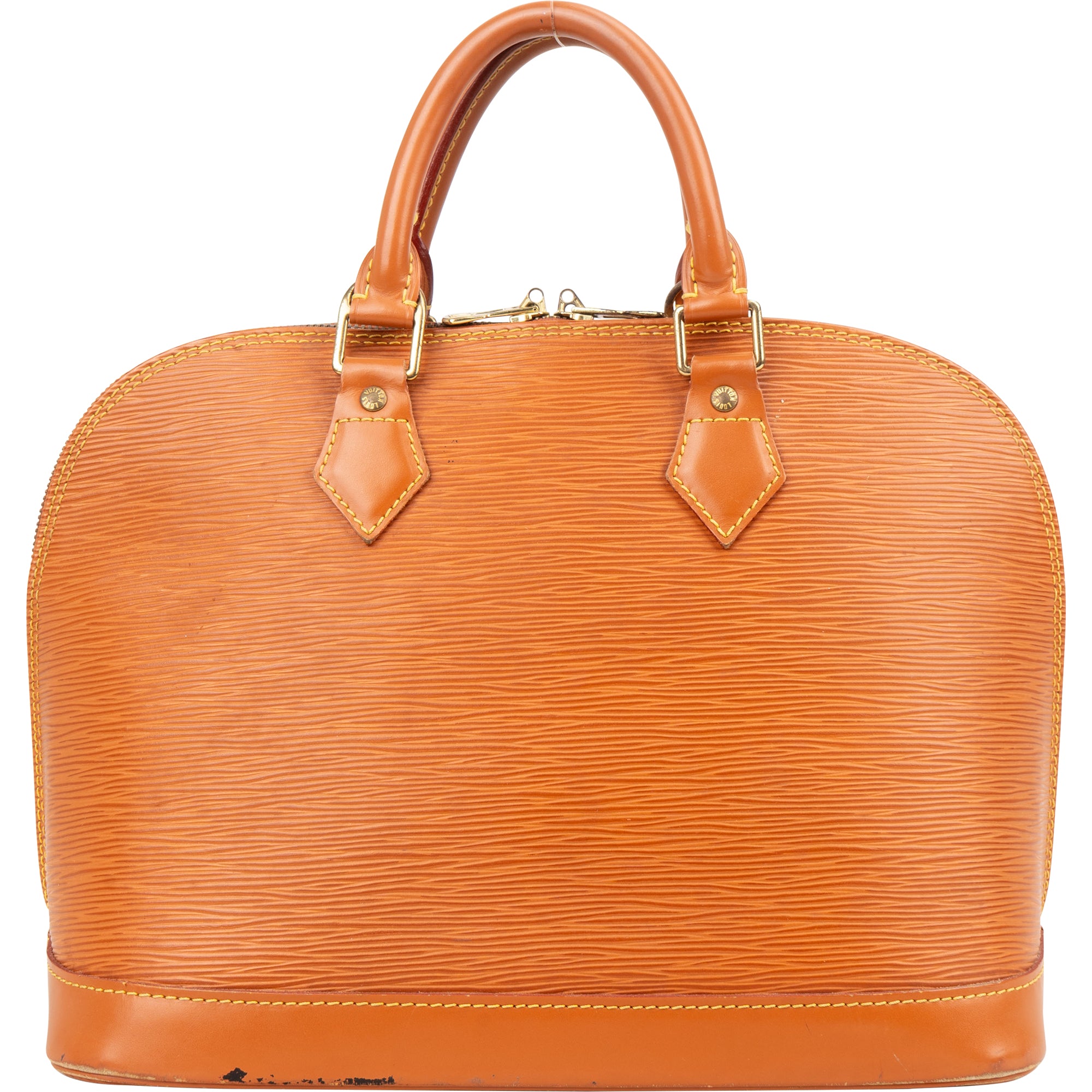 Louis Vuitton Brown Epi Leather Alma PM Handbag - vintageandkickz