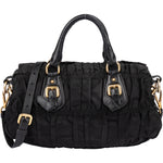 Prada Quilted Nylon Handbag - vintageandkickz