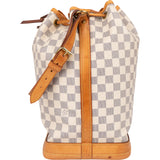 Louis Vuitton Monogram Damier Azur Sac Noé Grande Shoulder Bag