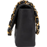 Chanel Quilted Lambskin 24K Gold Single Flap Crossbody Bag