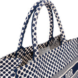 Christian Dior Dots Monogram Cotton Medium Tote Bag