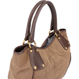 Prada Logo Jacquard Triangle Tote Handbag - vintageandkickz