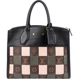 Louis Vuitton Canvas Tressage Monogram City Steamer MM Handbag