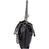 Chanel Noir Quilted Calfskin Small 22 Shoulder Bag - vintageandkickz