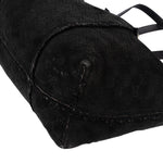 Gucci Suede GG Monogram Jolicoeur Shearling Tote Handbag - vintageandkickz