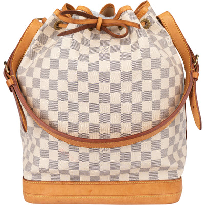 Louis Vuitton Monogram Damier Azur Sac Noé Grande Shoulder Bag
