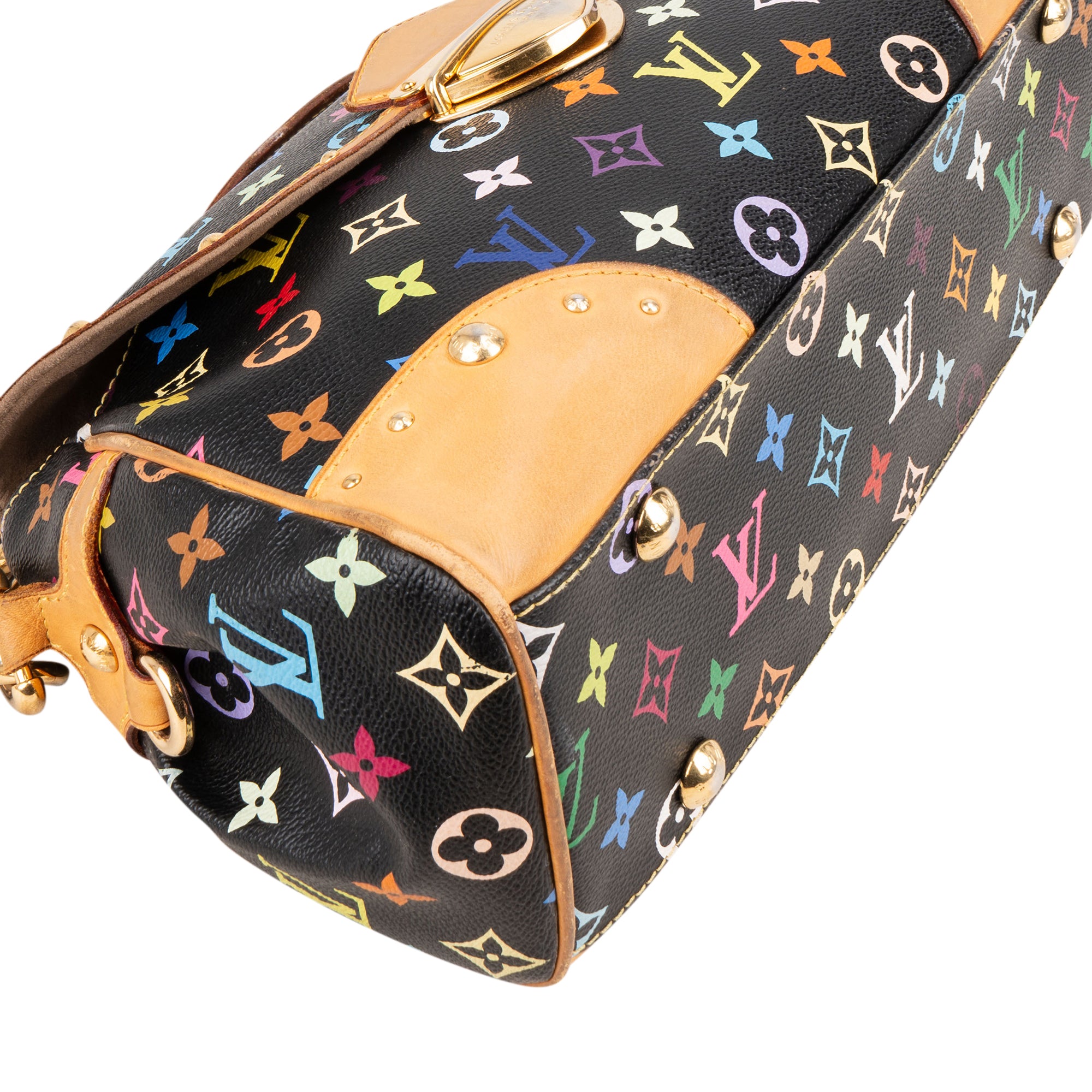 Louis Vuitton Canvas Monogram Multicolor Beverly MM Shoulder Bag - vintageandkickz