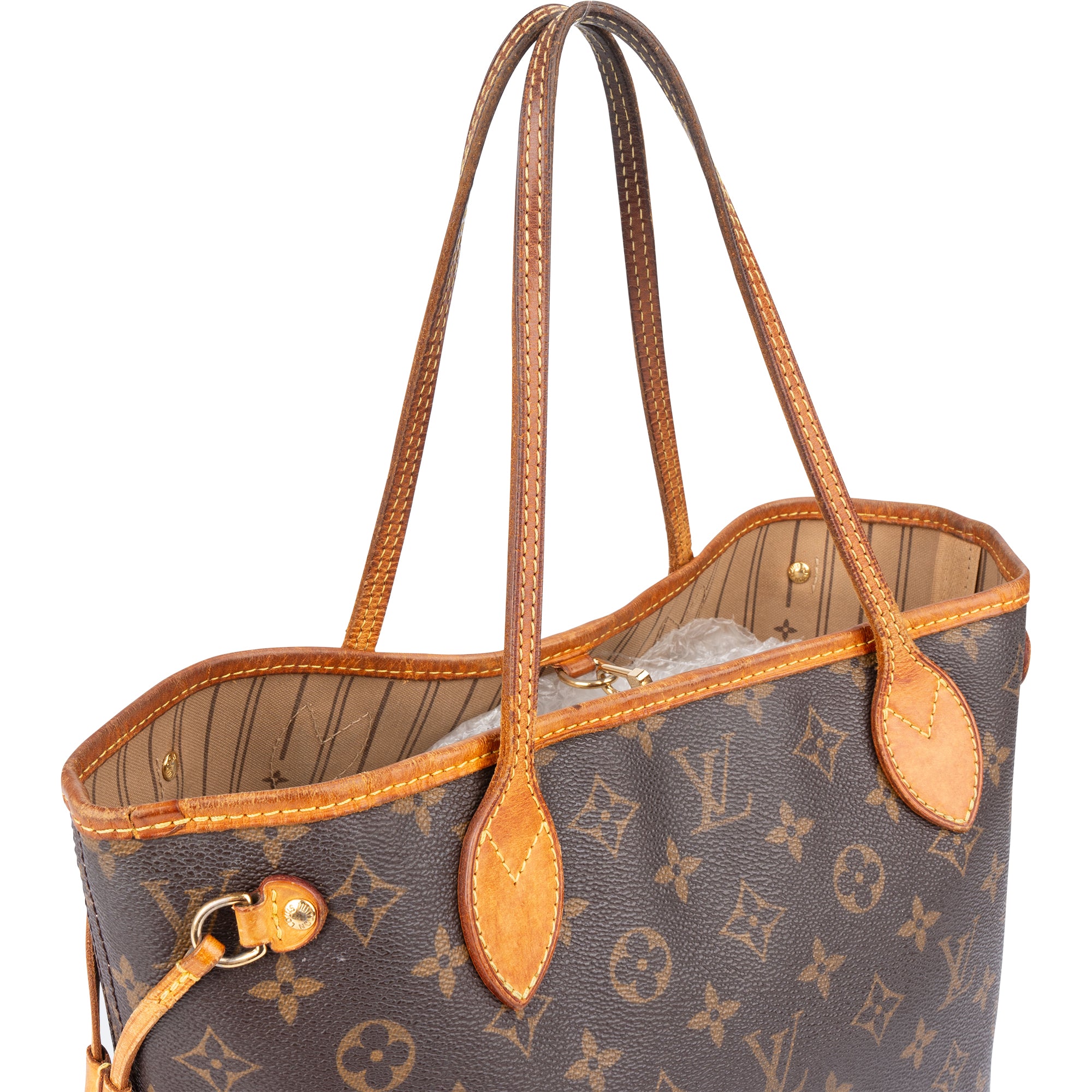 Louis Vuitton Canvas Monogram Neverfull PM Shoulder Bag - vintageandkickz
