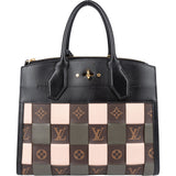 Louis Vuitton Canvas Tressage Monogram City Steamer MM Handbag