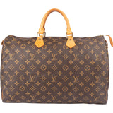 Louis Vuitton Canvas Monogram Speedy 40 Handbag - vintageandkickz
