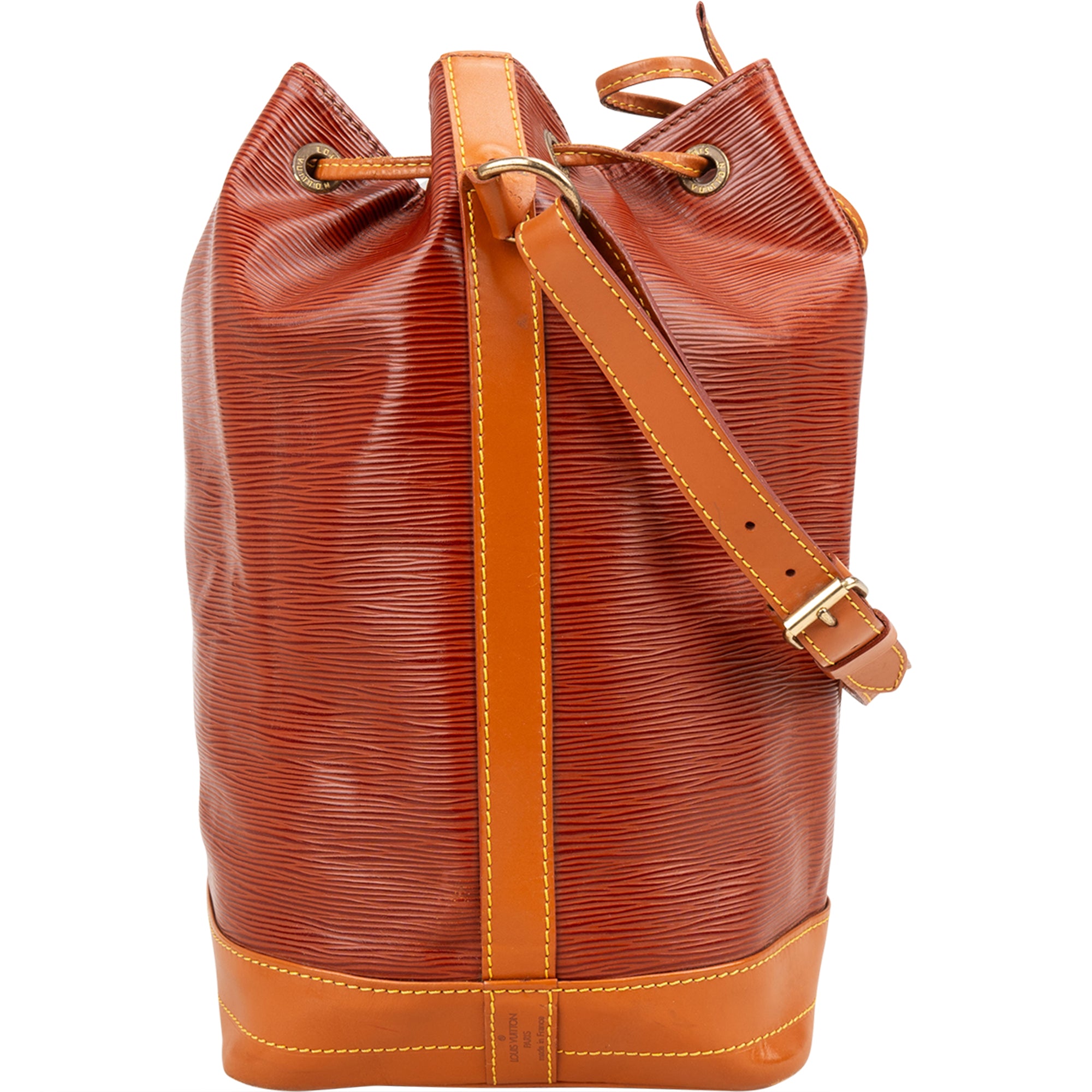 Louis Vuitton Brown Epi Leather Sac Noé Grande Shoulder Bag - vintageandkickz
