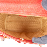 Gucci Suede Bamboo Top Handle Handbag