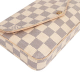 Louis Vuitton Monogram Damier Azur Canvas Pochette Felicie Shoulder Bag