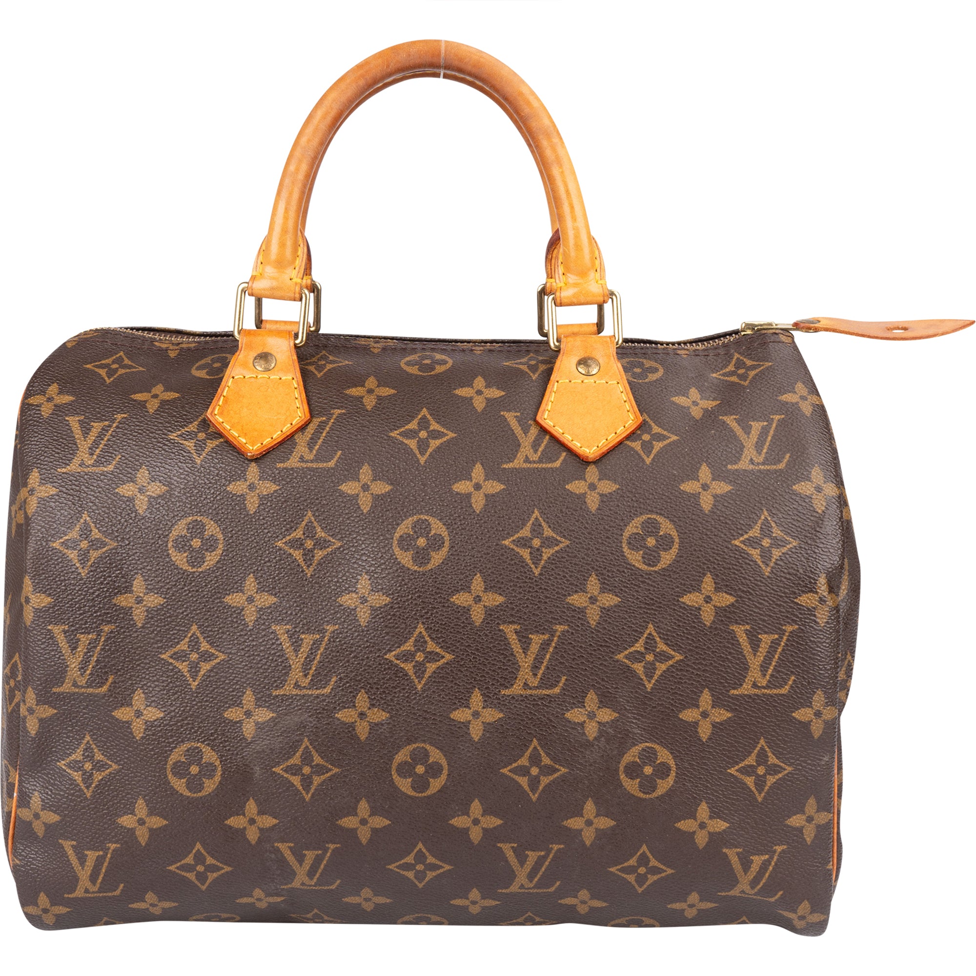 Louis Vuitton Canvas Monogram Speedy 30 Handbag - vintageandkickz