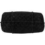 Gucci Suede GG Monogram Jolicoeur Shearling Tote Handbag - vintageandkickz