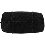 Gucci Suede GG Monogram Jolicoeur Shearling Tote Handbag - vintageandkickz