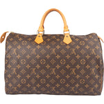 Louis Vuitton Canvas Monogram Speedy 40 Handbag - vintageandkickz