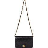 Chanel Quilted Lambskin 24K Gold Single Flap Shoulder Bag