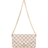 Louis Vuitton Monogram Damier Azur Canvas Pochette Felicie Shoulder Bag