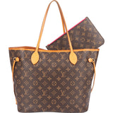Louis Vuitton Canvas Monogram Neverfull MM Shopper Handbag