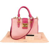 Miu Miu Leather Madras Bicolore Handbag - vintageandkickz