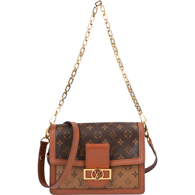 Louis Vuitton Monogram Reverse Canvas Dauphine MM Crossbody Bag