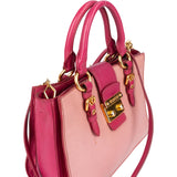 Miu Miu Leather Madras Bicolore Handbag - vintageandkickz