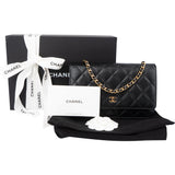 Chanel Caviar Leather Classic Wallet on Chain Crossbody Bag