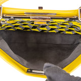 Fendi Yellow Pony Hair Peekaboo Handbag