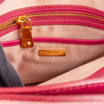 Miu Miu Leather Madras Bicolore Handbag - vintageandkickz