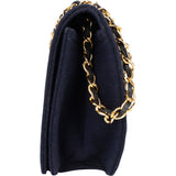Chanel Quilted Cotton Single Flap Shoulder Bag