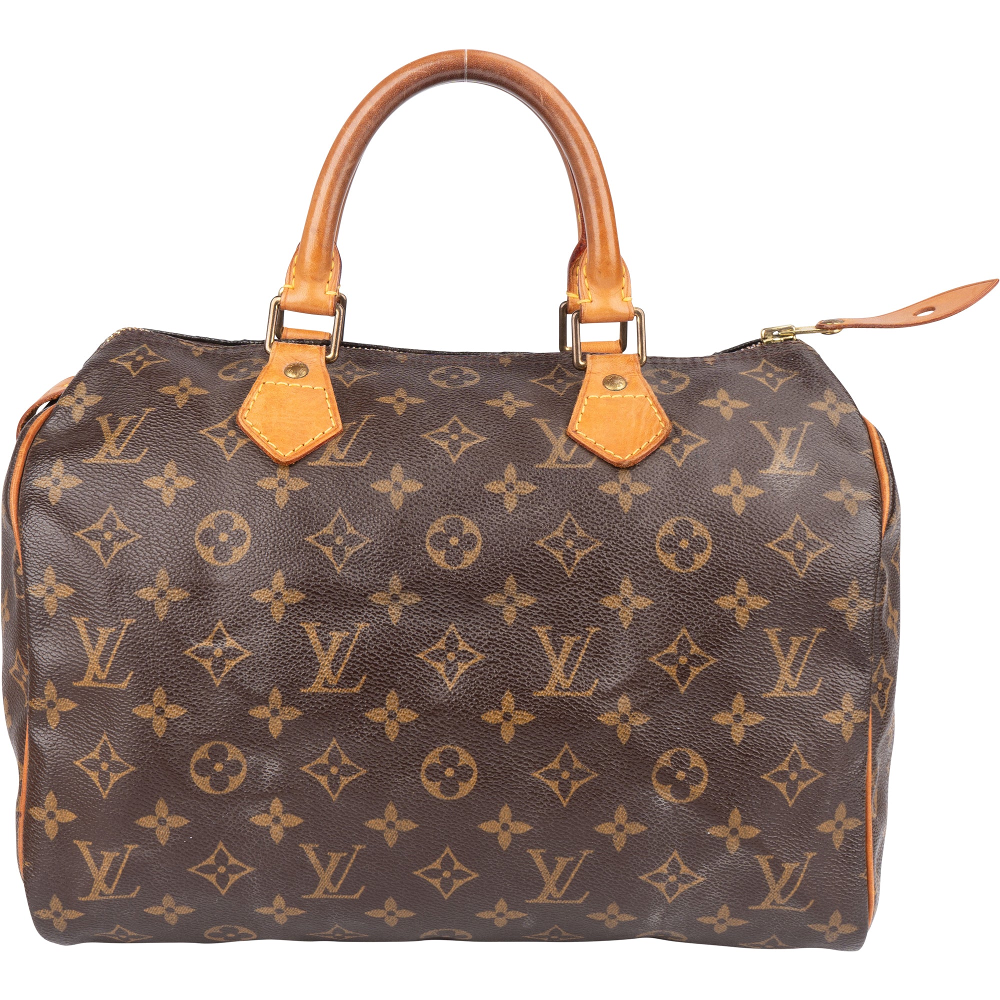 Louis Vuitton Canvas Monogram Speedy 30 Handbag - vintageandkickz