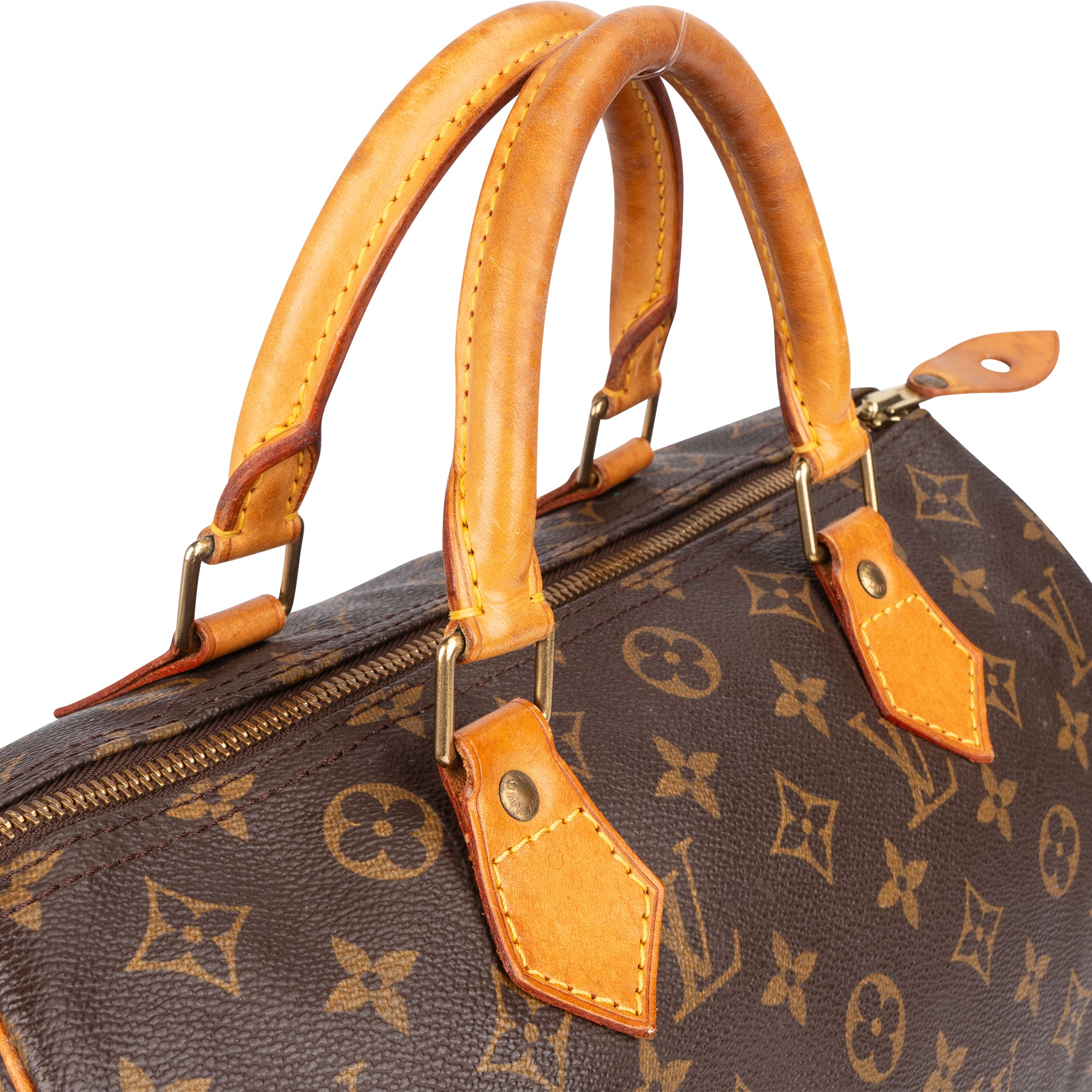 Louis Vuitton Canvas Monogram Speedy 30 Handbag - vintageandkickz