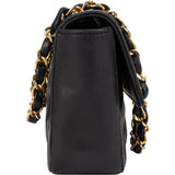Chanel Quilted Lambskin 24K Gold Single Flap Crossbody Bag