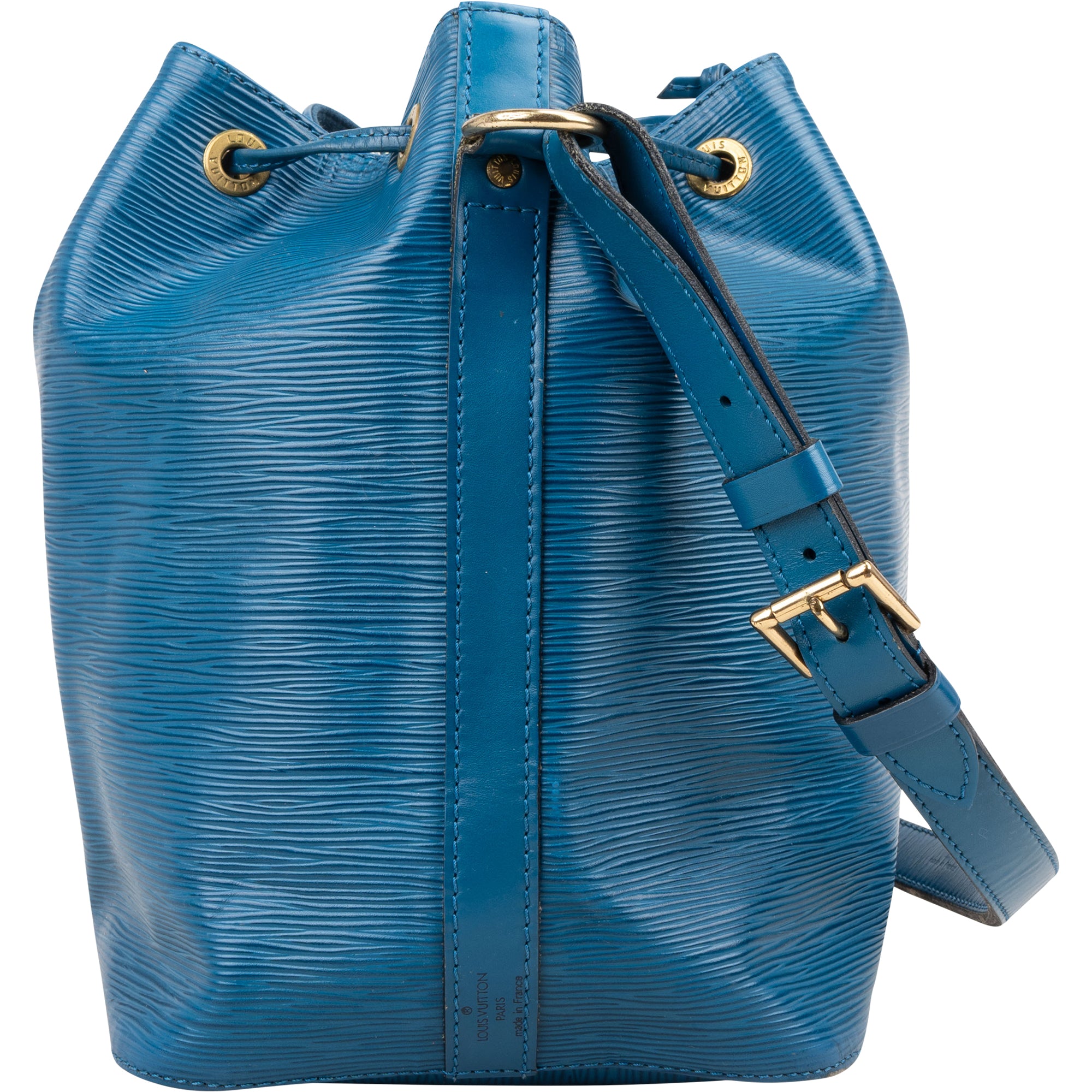 Louis Vuitton Blue Epi Leather Sac Noé Petit Shoulder Bag - vintageandkickz