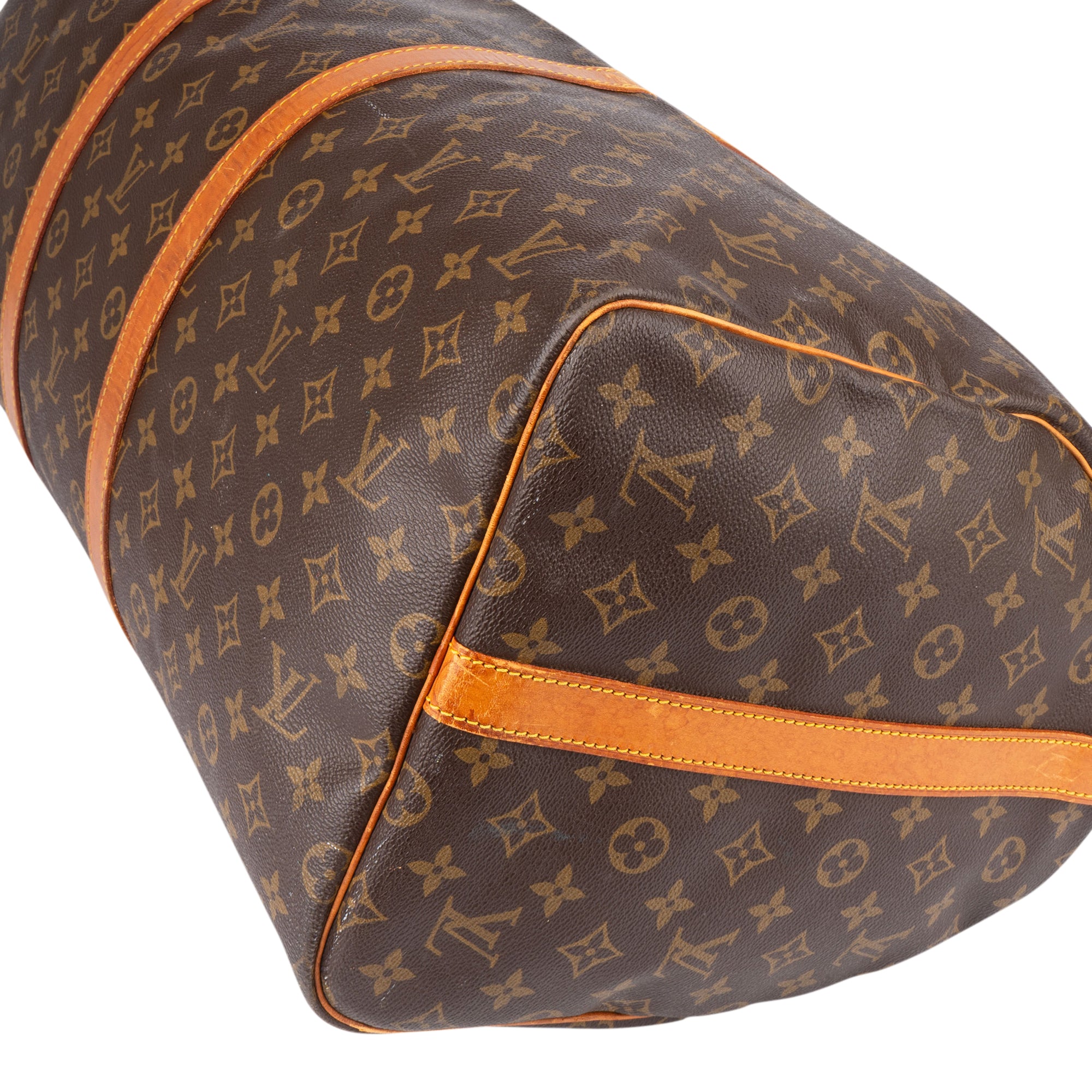 Louis Vuitton Monogram Canvas Keepall 55 Bandoulière Travel Bag - vintageandkickz