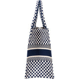 Christian Dior Dots Monogram Cotton Medium Tote Bag