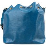 Louis Vuitton Blue Epi Leather Sac Noé Petit Shoulder Bag - vintageandkickz