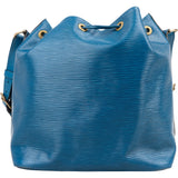 Louis Vuitton Blue Epi Leather Sac Noé Petit Shoulder Bag - vintageandkickz