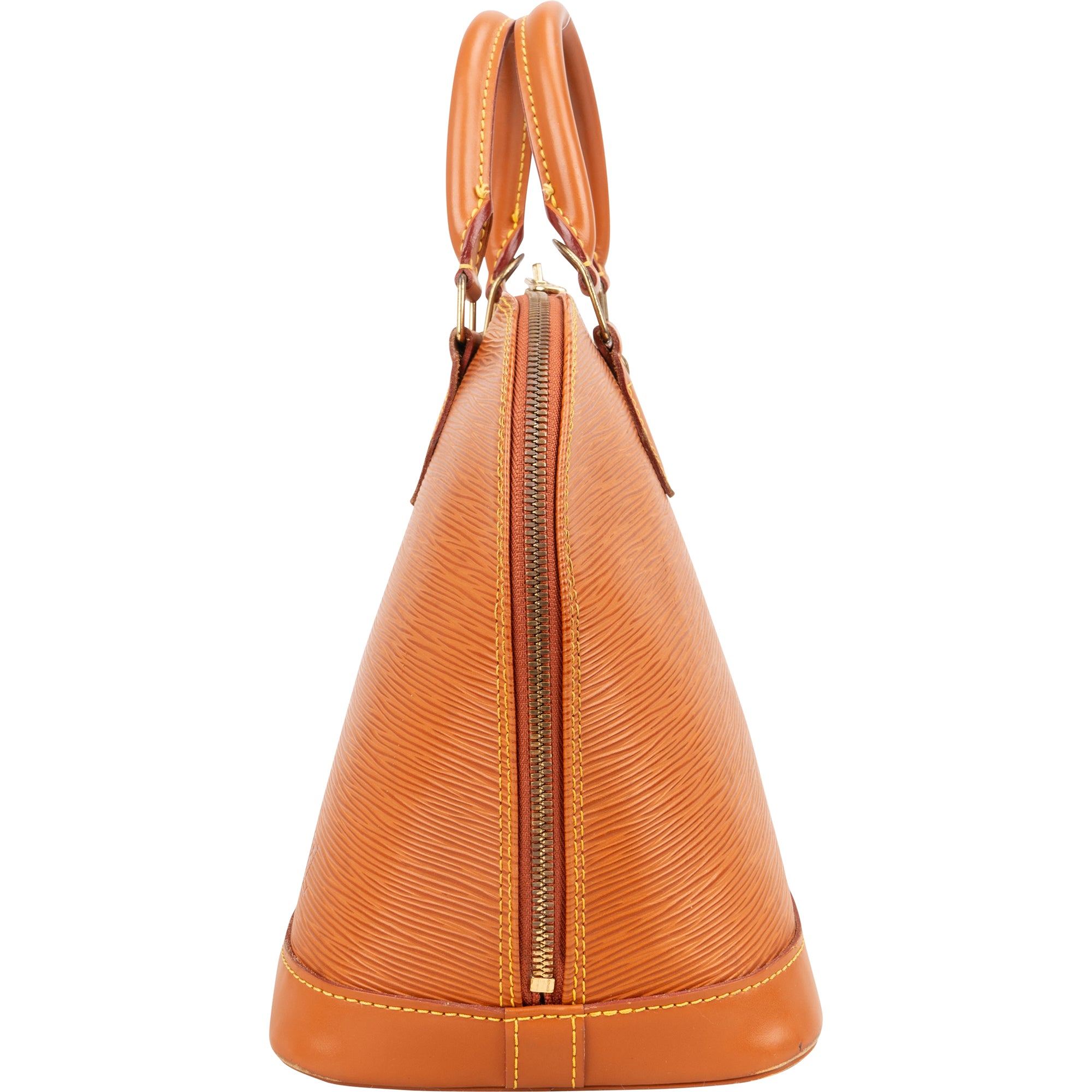 Louis Vuitton Brown Epi Leather Alma PM Handbag - vintageandkickz