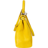 Fendi Yellow Pony Hair Peekaboo Handbag