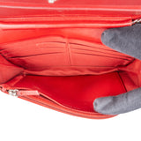 Chanel Camellia Embossed Leather Wallet on Chain Crossbody Bag