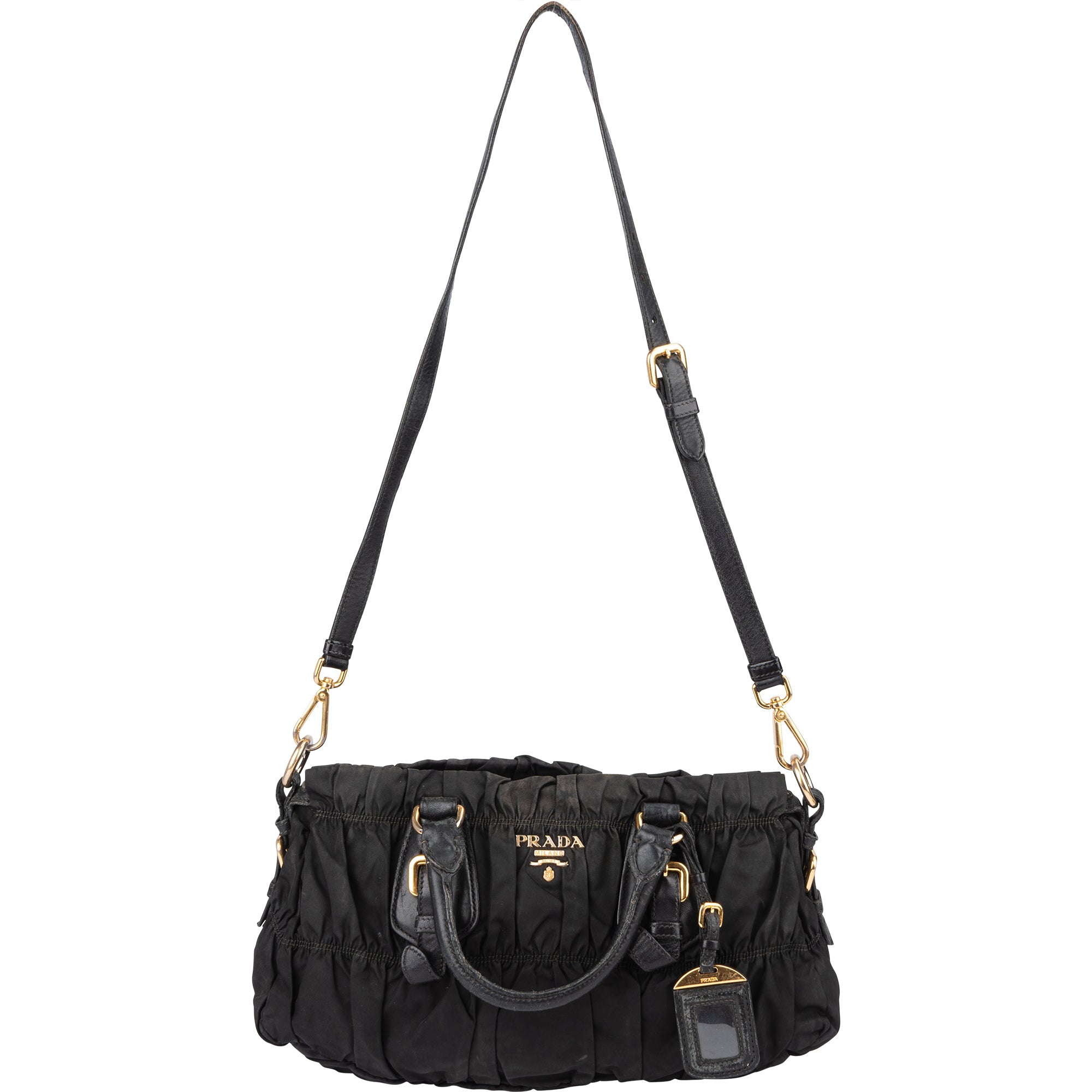 Prada Quilted Nylon Handbag - vintageandkickz