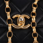 Chanel Quilted Lambskin Mini Coin Single Flap Crossbody Bag - vintageandkickz