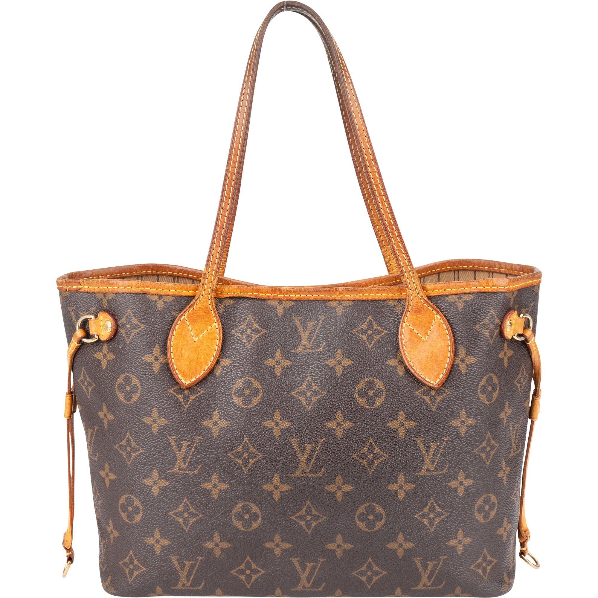 Louis Vuitton Canvas Monogram Neverfull PM Shoulder Bag - vintageandkickz