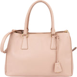 Prada Pink Saffiano Leather Galleria Handbag