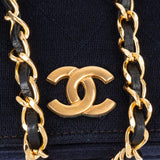 Chanel Quilted Cotton Single Flap Shoulder Bag