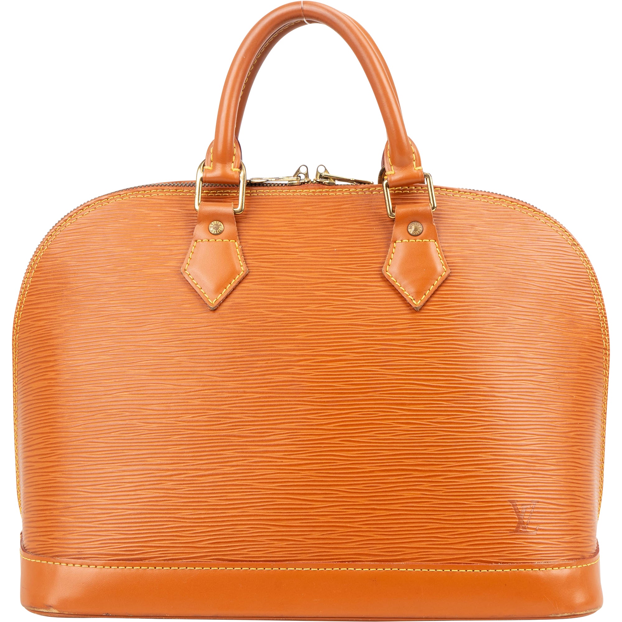 Louis Vuitton Brown Epi Leather Alma PM Handbag - vintageandkickz