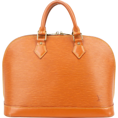 Louis Vuitton Brown Epi Leather Alma PM Handbag - vintageandkickz