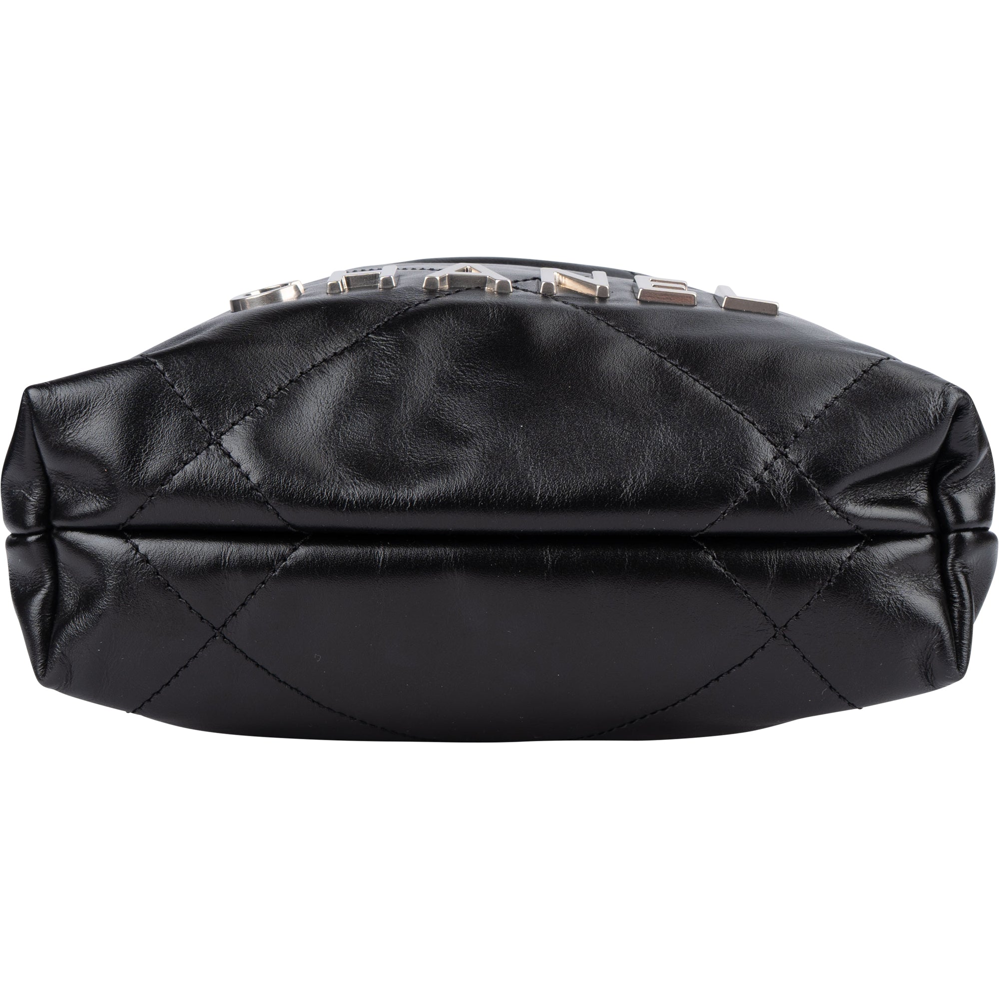 Chanel Noir Quilted Calfskin Small 22 Shoulder Bag - vintageandkickz